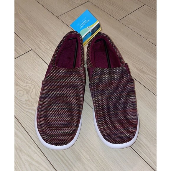 Zenz from Isotoner Womens Everywhere Knit Slip On Shoes 11 Wild Rose New Nwt - Picture 2 of 6